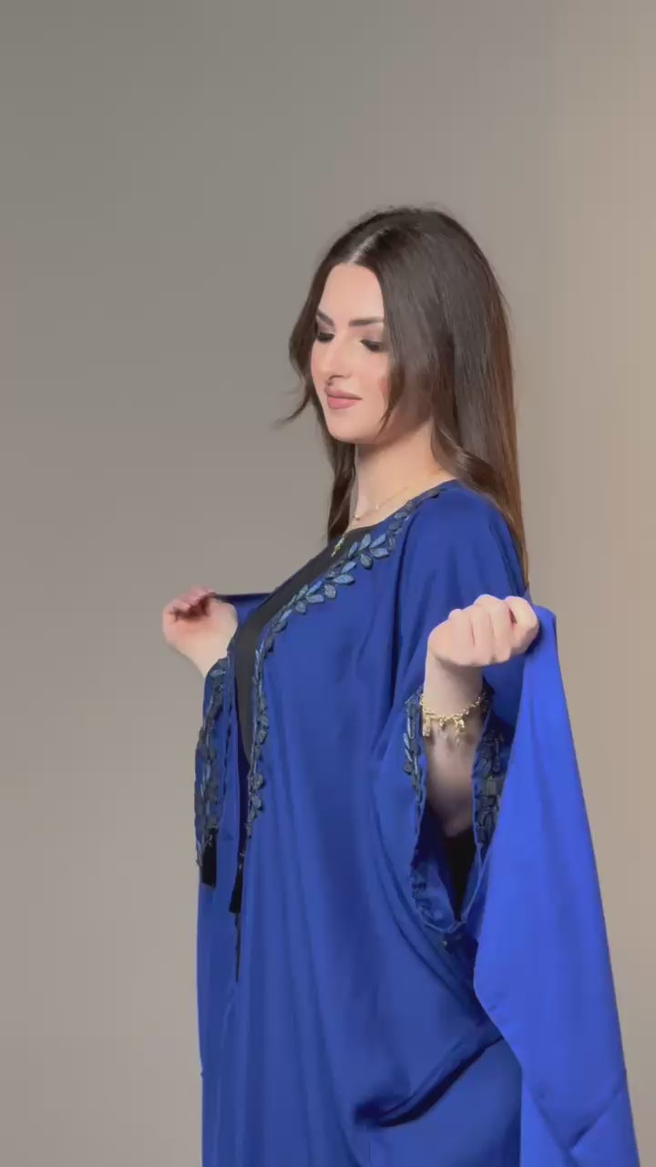 Blue Abaya with head scarf